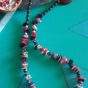 🐚RED\PINK CORAL🐚 NECKLACE